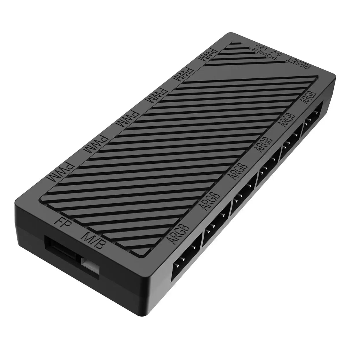 CiT DS360 Black ATX Gaming Case With Dual Chamber Panoramic Tempered Glass With 4 x CiT Pro Storm 120mm Fans and 6 Port PWM Hub CiT
