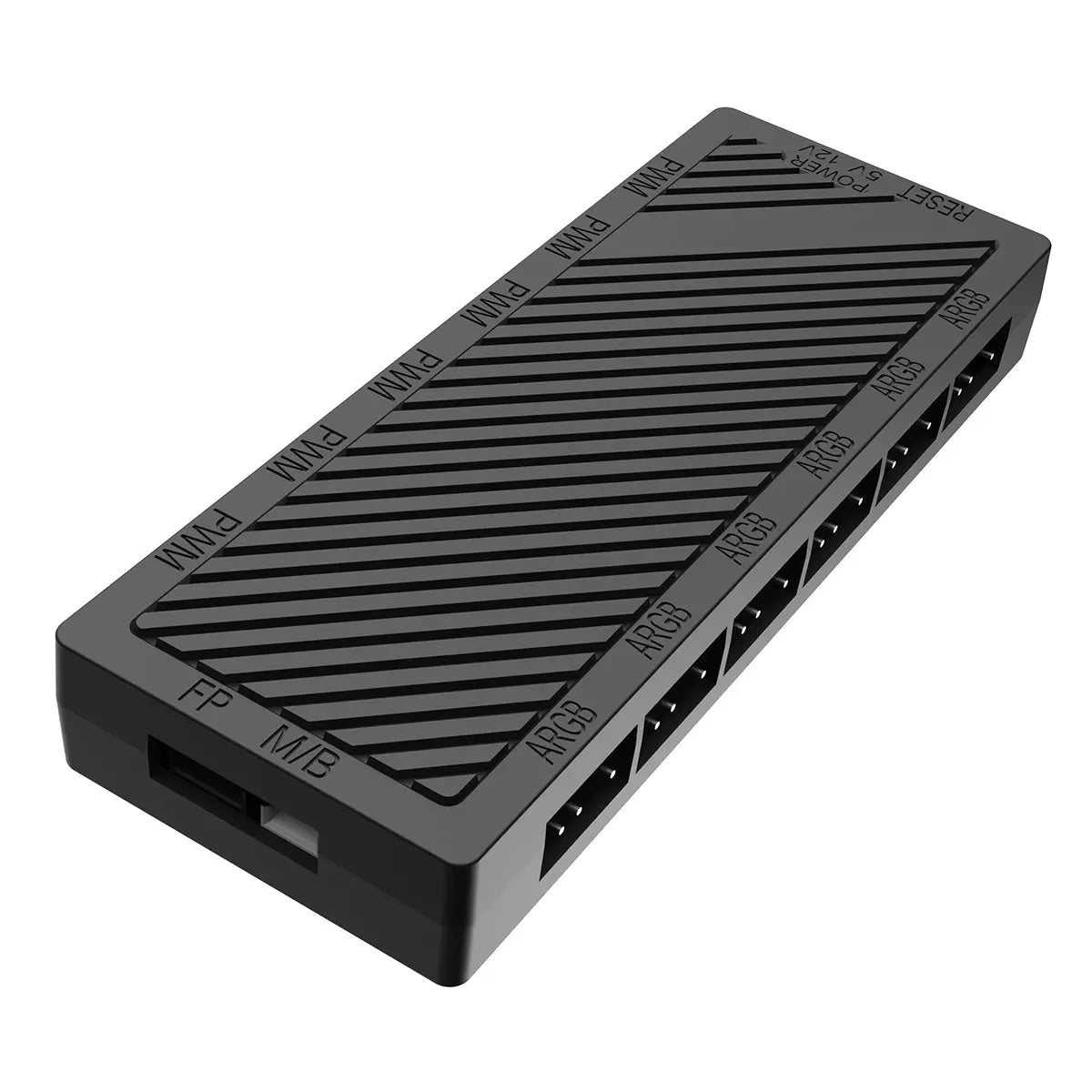 CiT DS360 PRO Black ATX Gaming Case With Dual Chamber Panoramic Tempered Glass With 4 x CiT Saturn PWM ARGB Fans and 6 Port PWM Hub