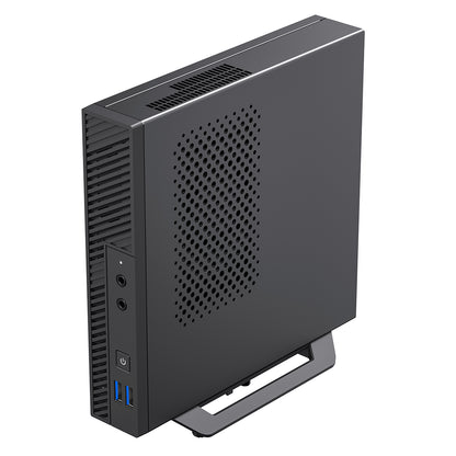 CiT LT100 1 Litre USB3.0 Ultra-Thin Mini-ITX Computer Case With 120W Laptop Adpater CPU Cooler  WIFI Antenna 5cm Included - Destello