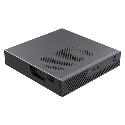 CiT LT100 1 Litre USB3.0 Ultra-Thin Mini-ITX Computer Case With 120W Laptop Adpater CPU Cooler  WIFI Antenna 5cm Included - Destello