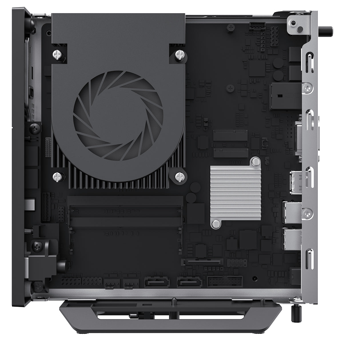 CiT LT100 1 Litre USB3.0 Ultra-Thin Mini-ITX Computer Case With 120W Laptop Adpater CPU Cooler  WIFI Antenna 5cm Included - Destello