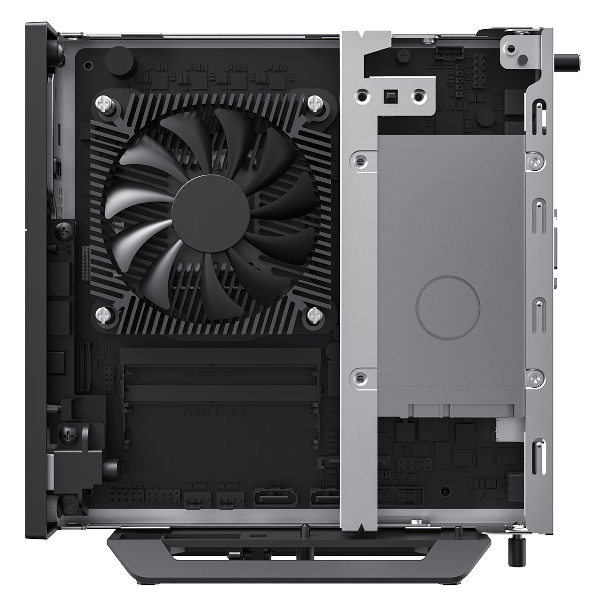 CiT LT100 1 Litre USB3.0 Ultra-Thin Mini-ITX Computer Case With 120W Laptop Adpater CPU Cooler  WIFI Antenna 5cm Included - Destello