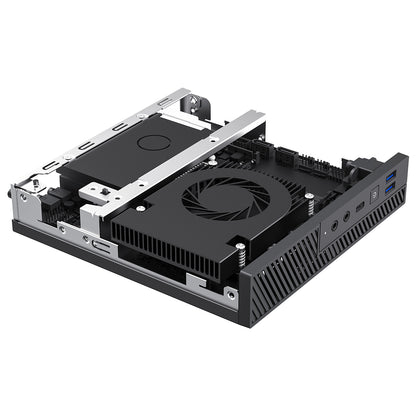 CiT LT100 1 Litre USB3.0 Ultra-Thin Mini-ITX Computer Case With 120W Laptop Adpater CPU Cooler  WIFI Antenna 5cm Included - Destello