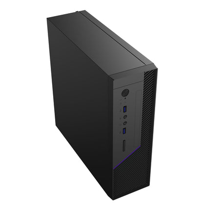 CiT MTX-008B Mini-ITX Desktop  Tower with 300w TFX Bronze 80 PSU  Black - Destello