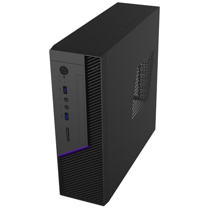 CiT MTX-008B Mini-ITX Desktop  Tower with 300w TFX Bronze 80 PSU  Black - Destello
