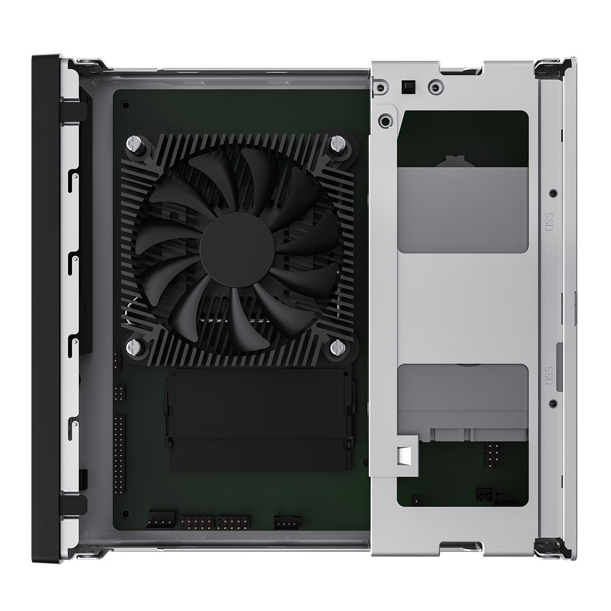 CiT N150C 1 Litre USB Type C Ultra-Thin Mini-ITX Computer Case With 120W Laptop Adpater CPU Cooler WIFI Antenna 5cm Included