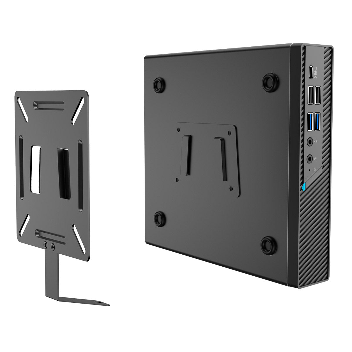 CiT N150C 1 Litre USB Type C Ultra-Thin Mini-ITX Computer Case With 120W Laptop Adpater CPU Cooler WIFI Antenna 5cm Included - Destello