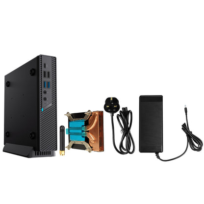CiT N150C 1 Litre USB Type C Ultra-Thin Mini-ITX Computer Case With 120W Laptop Adpater CPU Cooler WIFI Antenna 5cm Included - Destello