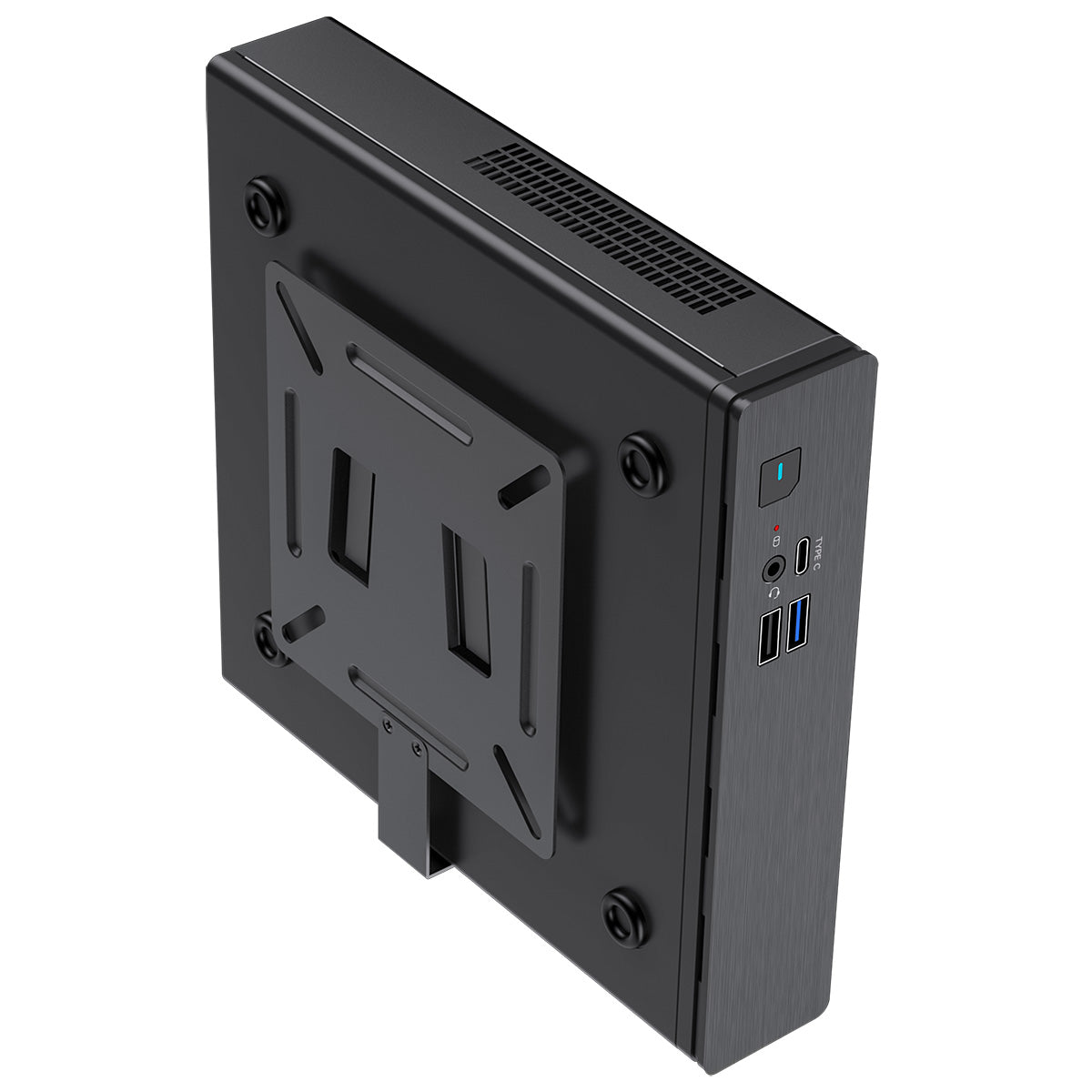 CiT S1i 1 Litre USB 3.X Type C Ultra-Thin Mini-ITX Computer Case With 120W Laptop Adpater CPU Cooler WIFI Antenna Included - Destello