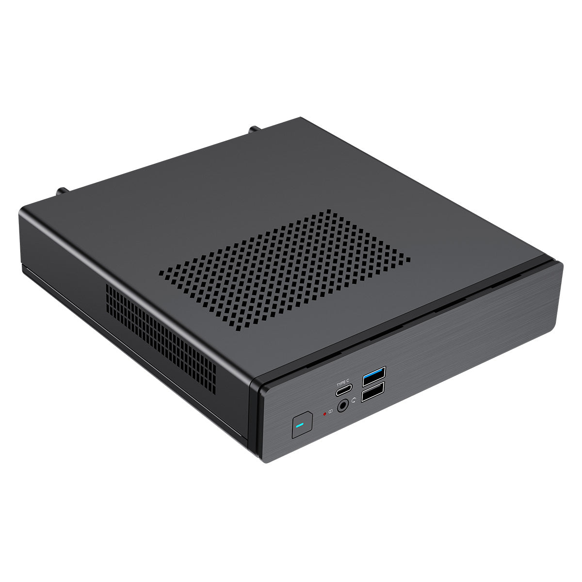 CiT S1i 1 Litre USB 3.X Type C Ultra-Thin Mini-ITX Computer Case With 120W Laptop Adpater CPU Cooler WIFI Antenna Included - Destello