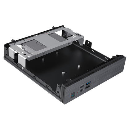 CiT S1i 1 Litre USB 3.X Type C Ultra-Thin Mini-ITX Computer Case With 120W Laptop Adpater CPU Cooler WIFI Antenna Included - Destello