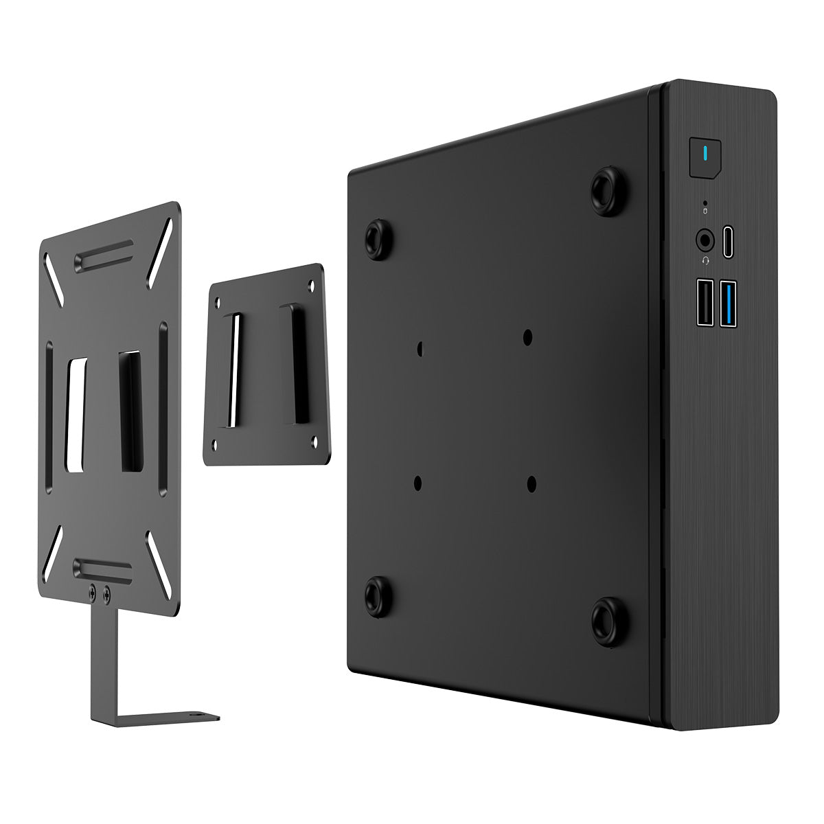 CiT S1i 1 Litre USB 3.X Type C Ultra-Thin Mini-ITX Computer Case With 120W Laptop Adpater CPU Cooler WIFI Antenna Included - Destello