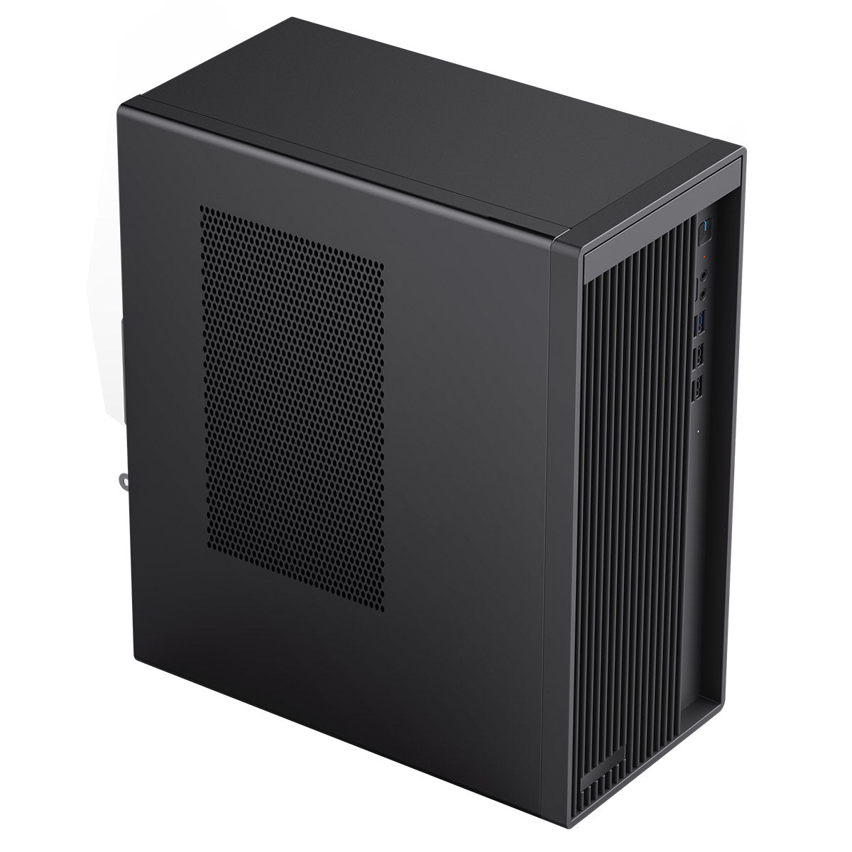 CiT Workstation Tower Micro-ATX Office PC Case With Type C USB3.2 and 80mm Rear Black PWM FDB Fan Included CiT