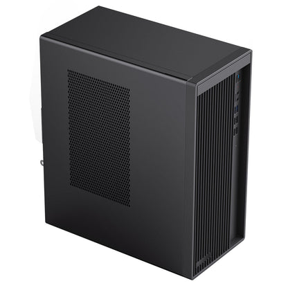 CiT Workstation Tower Micro-ATX Office PC Case With Type C USB3.2 and 80mm Rear Black PWM FDB Fan Included CiT