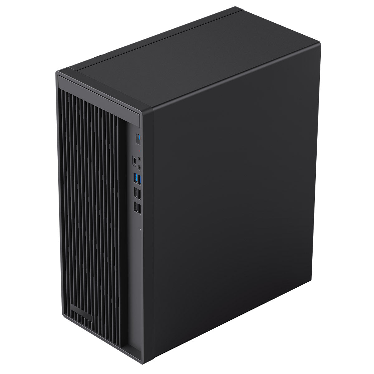 CiT Workstation Tower Micro-ATX Office PC Case With Type C USB3.2 and 80mm Rear Black PWM FDB Fan Included CiT