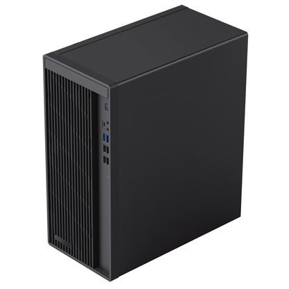 CiT Workstation Tower Micro-ATX Office PC Case With Type C USB3.2 and 80mm Rear Black PWM FDB Fan Included CiT