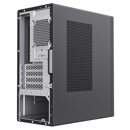 CiT Workstation Tower Micro-ATX Office PC Case With Type C USB3.2 and 80mm Rear Black PWM FDB Fan Included CiT