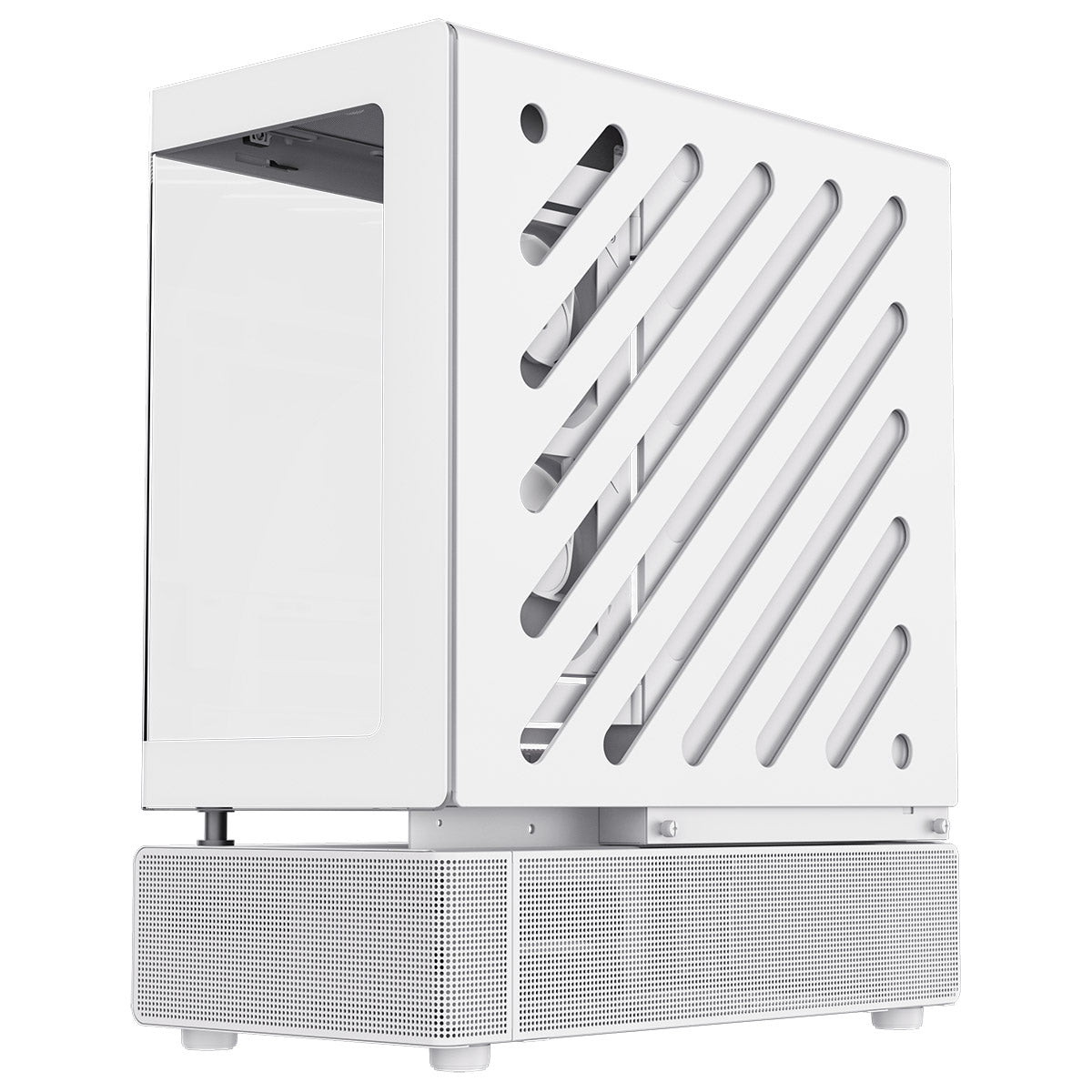 GameMax N80 White ATX PC Gaming Case with 6 x 120mm PWM ARGB Fans and 10-Port Fan Hub Included With Curved Tempered Glass Panel GameMax