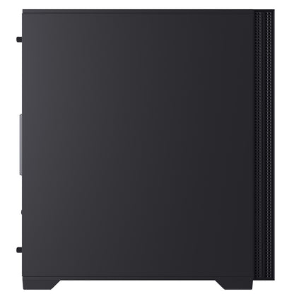 Powercool Silent Pro Black Mid-Tower USB Type C Computer Case With Sound Dampening Material and 2 x PWM Cooling Fans Included - Destello