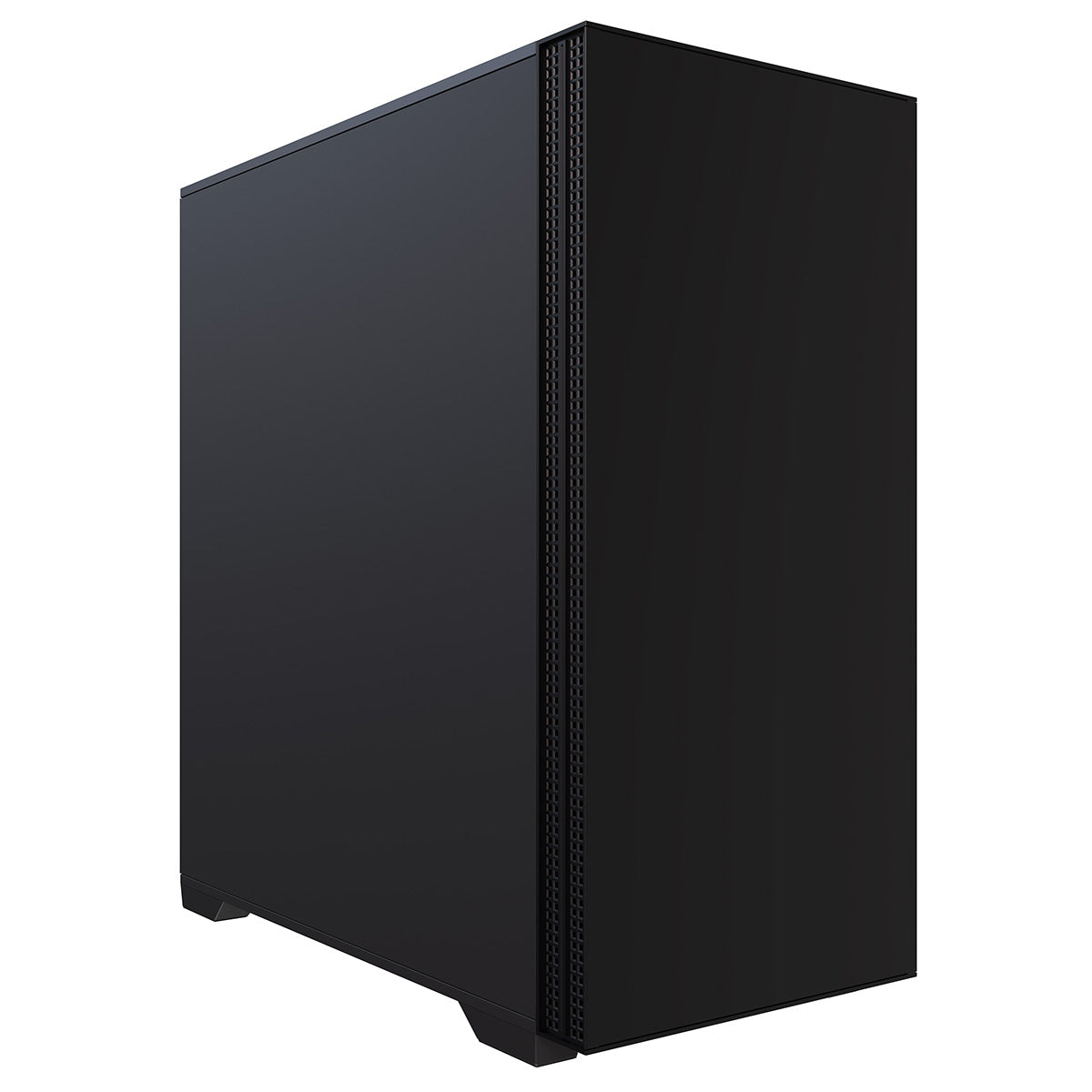 Powercool Silent Pro Black Mid-Tower USB Type C Computer Case With Sound Dampening Material and 2 x PWM Cooling Fans Included - Destello