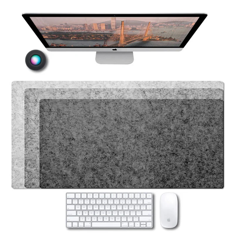 Cushion Large XXL gaming mouse pad Computer Desk Mat Table Keyboard Wool Felt Laptop Desk Non-slip deskpad Mousepad - Destello