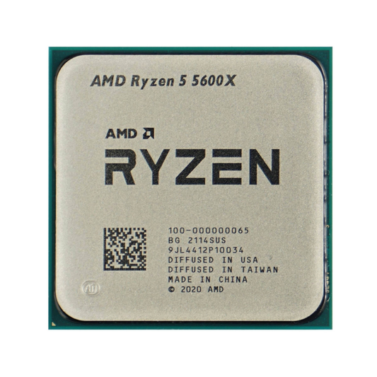 AMD Ryzen 5 5600X 3.7GHz 6-Core 12-Thread CPU, 7nm, L3 32MB, 65W, Socket AM4 (New, No Cooler)