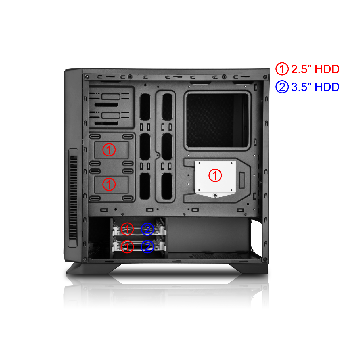 GameMax Silent Mid-Tower Gaming PC Case USB 3.0 GameMax