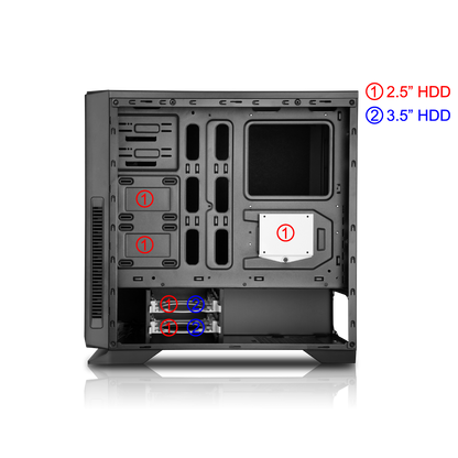 GameMax Silent Mid-Tower Gaming PC Case USB 3.0