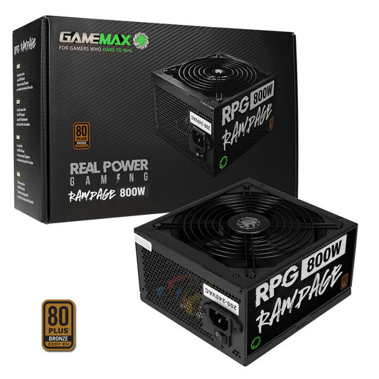 GameMax 800W RPG Rampage 80 Bronze PSU - Destello