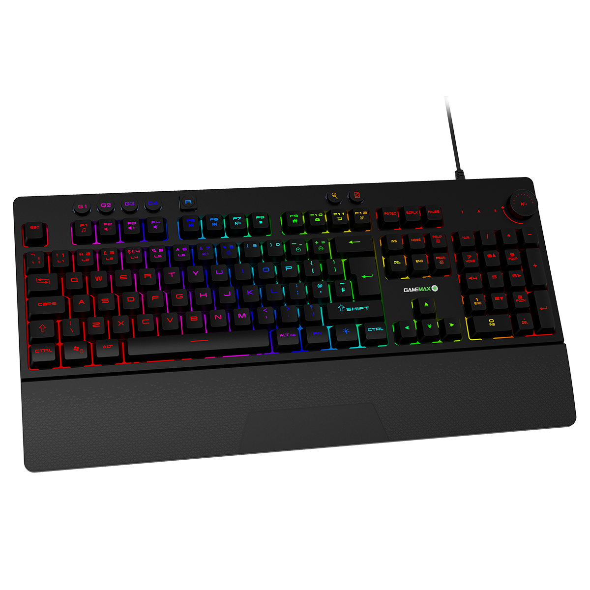 GameMax Pulse 4-in-1 Pro Keyboard Mouse Headset Mouse Pad Combo Kit GameMax