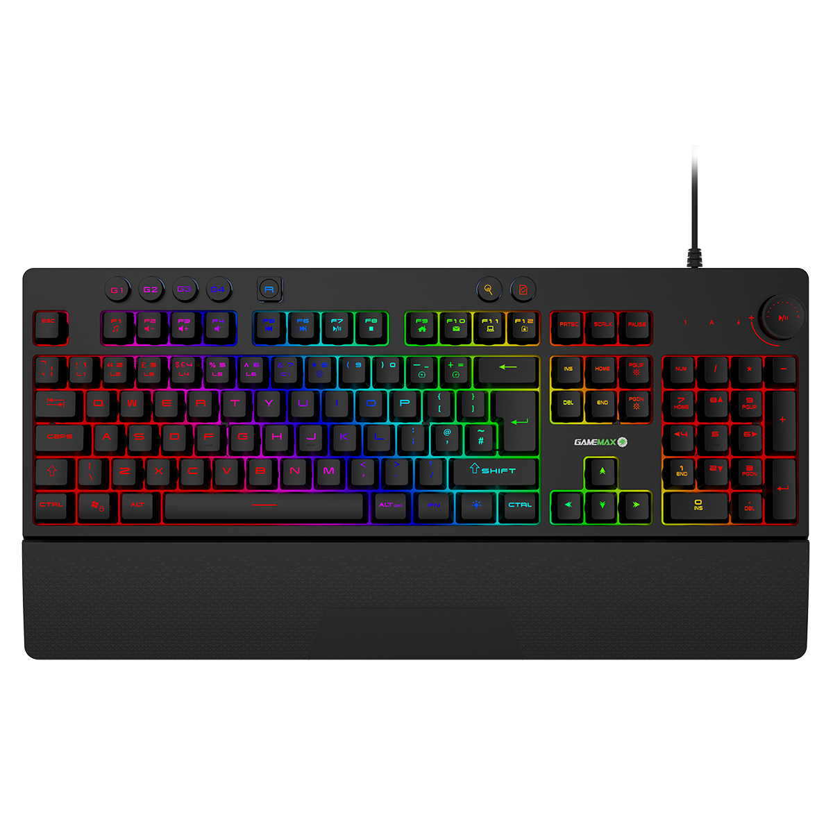 GameMax Pulse 4-in-1 Pro Keyboard Mouse Headset Mouse Pad Combo Kit GameMax