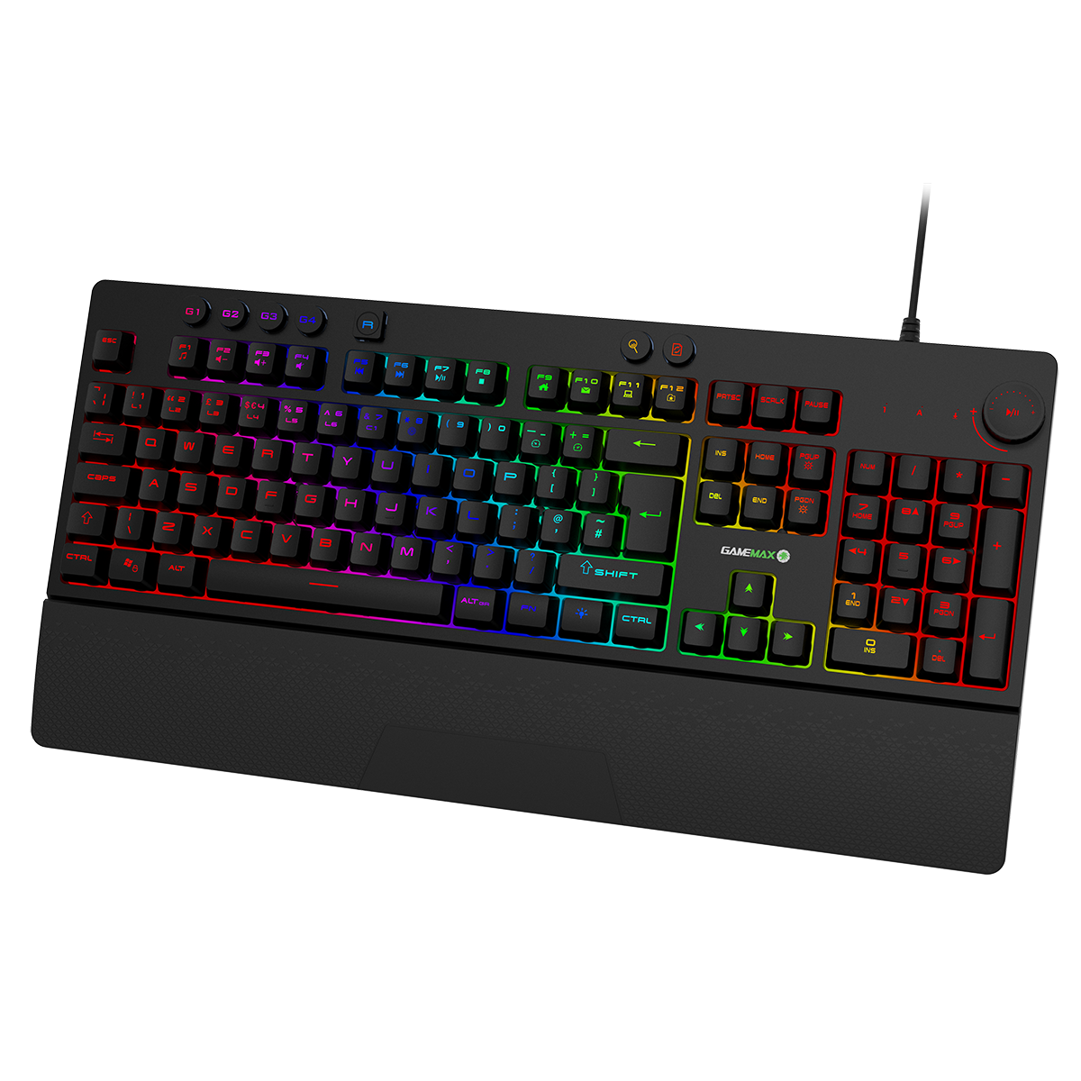 GameMax Pulse 4-in-1 Pro Keyboard Mouse Headset Mouse Pad Combo Kit GameMax