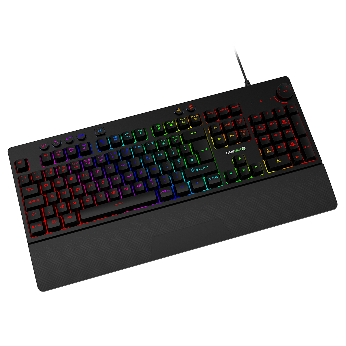 GameMax Pulse 4-in-1 Pro Keyboard Mouse Headset Mouse Pad Combo Kit GameMax