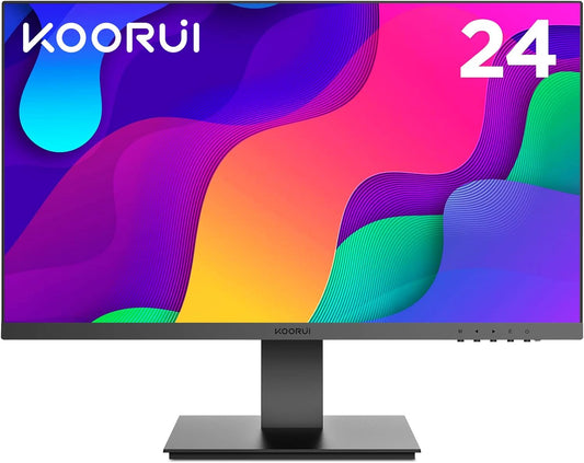 KOORUI 24 Inch FHD Monitor, IPS Computer Monitors, 75Hz, 5ms, 16:9 Full HD (1920 x 1080), VESA Mountable, HDMI/VGA, Low Blue Light, 99% SRGB - Destello