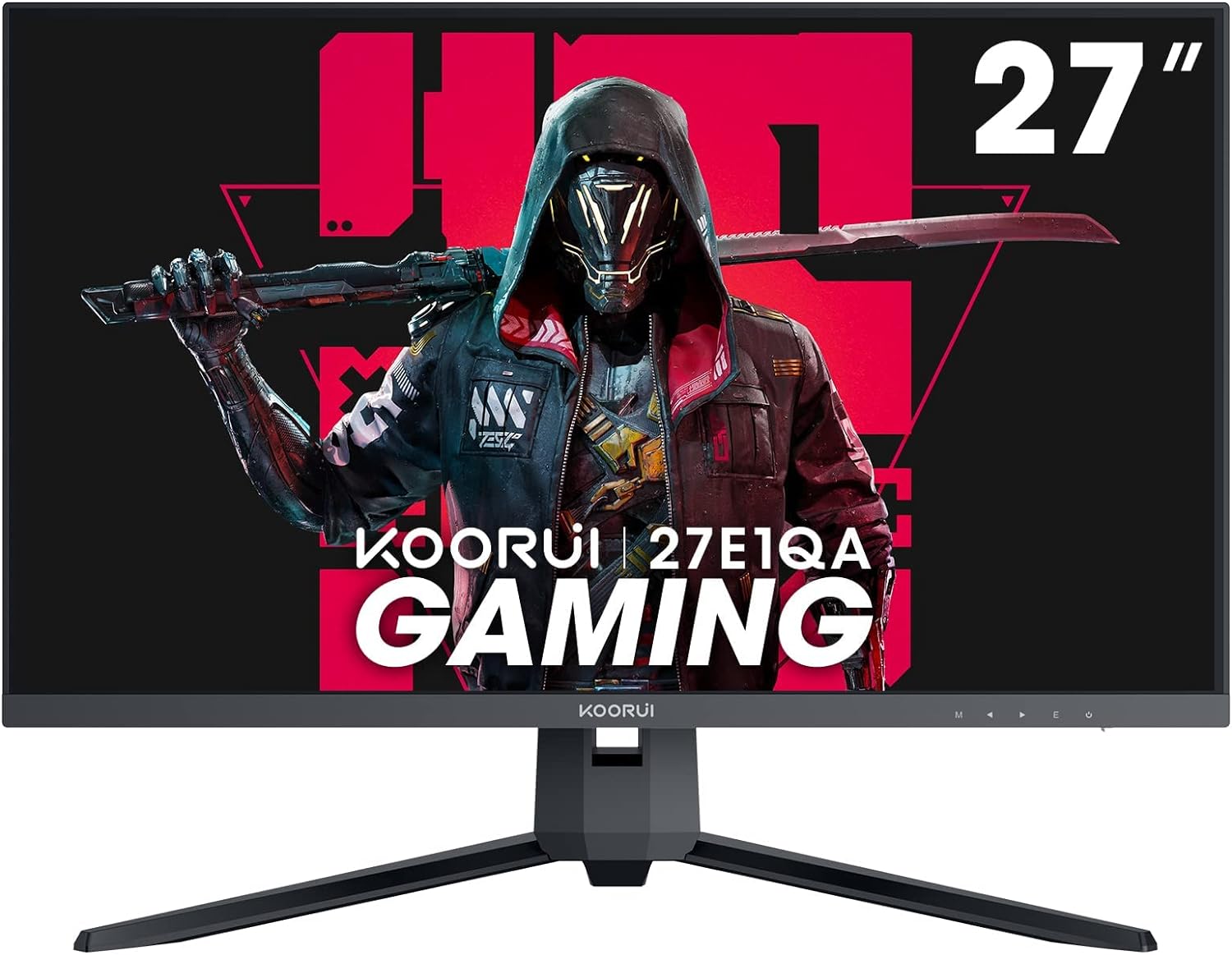 KOORUI 27-Inch QHD Gaming Monitor - 144Hz, Adaptive Sync - Destello