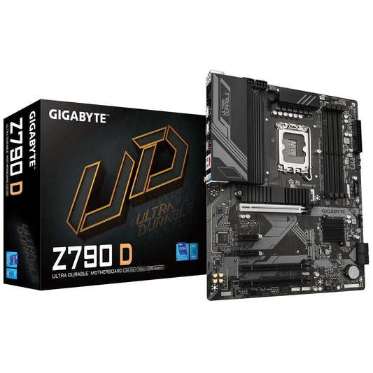 Gigabyte Z790 D Ultra Durable Intel 1700 Socket Motherboard, ATX, 4x DDR5 Slots, 3x M.2 Sockets, 2.5GbE LAN, 1x DisplayPort / 1x HDMI Port