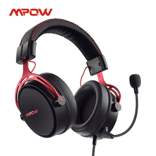 Mpow/Soulsens Air SE PS4 Gaming Headset 3D Surround Sound Wired Headphones with Noise Cancelling Mic for PS4 PS5 Xbox One Switch - Destello