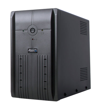 Powercool Smart UPS 1000VA 3 x UK Plug 3 x IEC RJ45 x 2 USB LED Display
