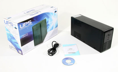 Powercool Smart UPS  850VA 2 x UK Plug RJ45 x 2 USB LED Display Powercool