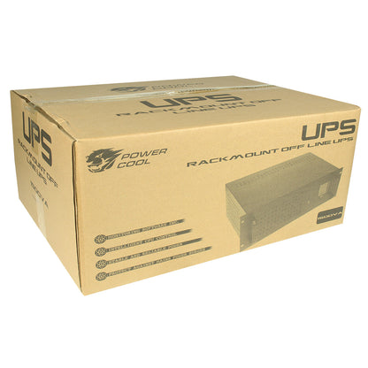 Powercool Rack-Mount Off-Line UPS 1500VA InputOutput 230V 50Hz with 2x8Ah Powercool
