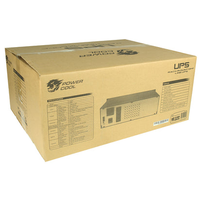 Powercool Rack-Mount Off-Line UPS 1500VA InputOutput 230V 50Hz with 2x8Ah