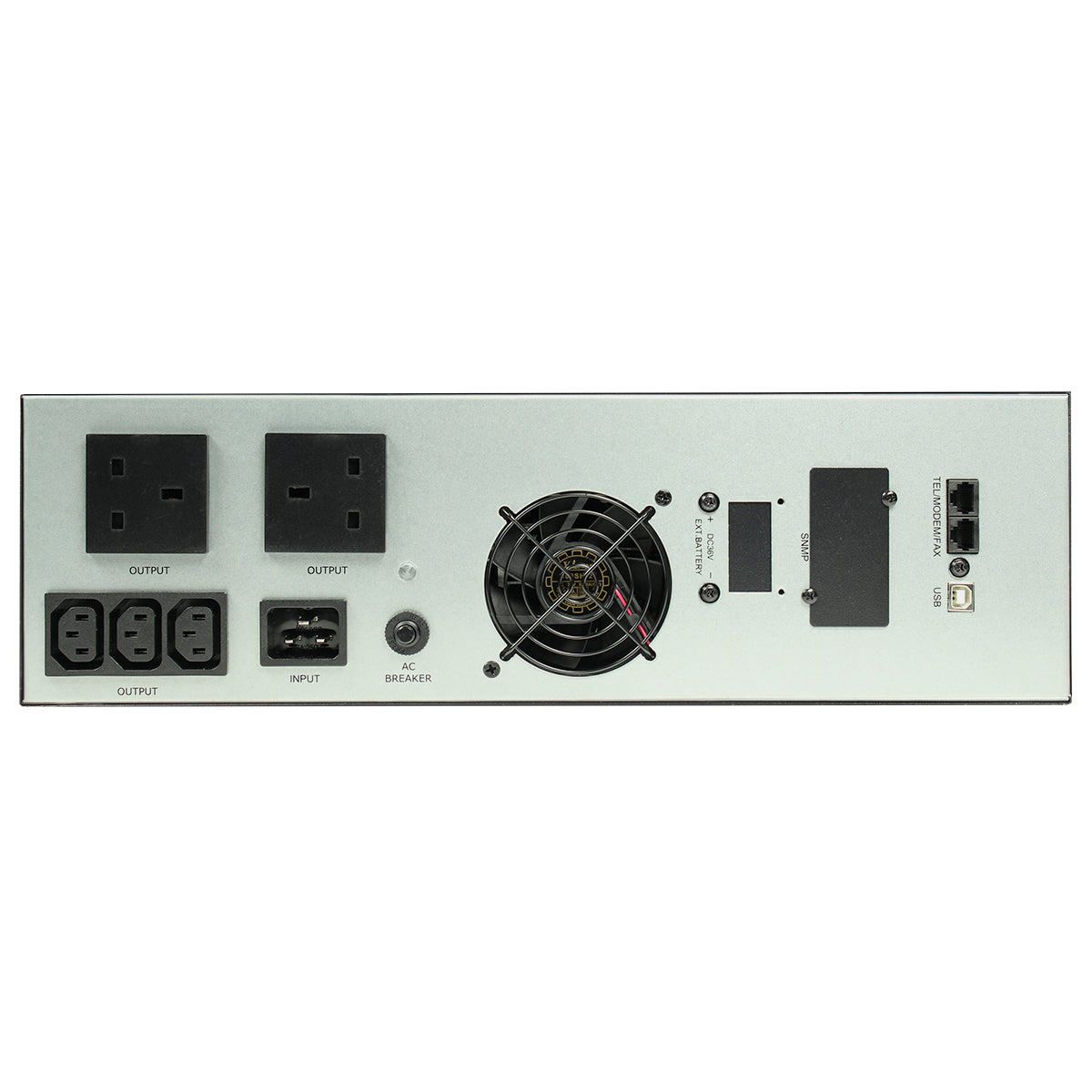 Powercool Rack-Mount Line Interactive UPS 3000VA 2400W 2 x UK  3 x IEC