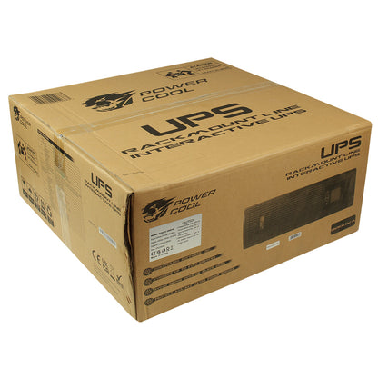 Powercool Rack-Mount Line Interactive UPS 3000VA 2400W 2 x UK  3 x IEC Powercool