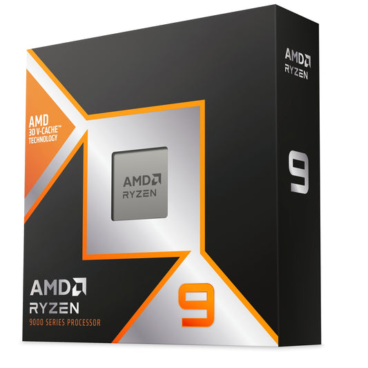 AMD Ryzen 9 9950X3D 16 Core AM5 Processor with Radeon Graphics, 4.3GHz up to 5.7GHz Boost, 144MB Cache, 170W, No Fan, Radeon Graphics
