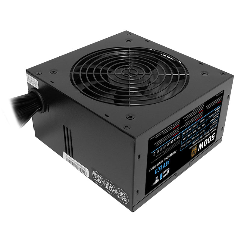 CiT ATV Eco Bronze 500W 230V 12cm Fan APFC Power Supply - Destello