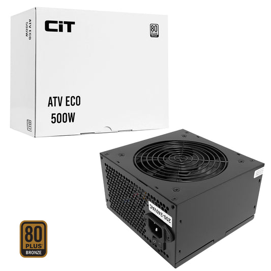 CiT ATV Eco Bronze 500W 230V 12cm Fan APFC Power Supply - Destello