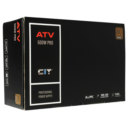 CiT 500W ATV Pro 14cm Fan APFC 80 Plus Bronze