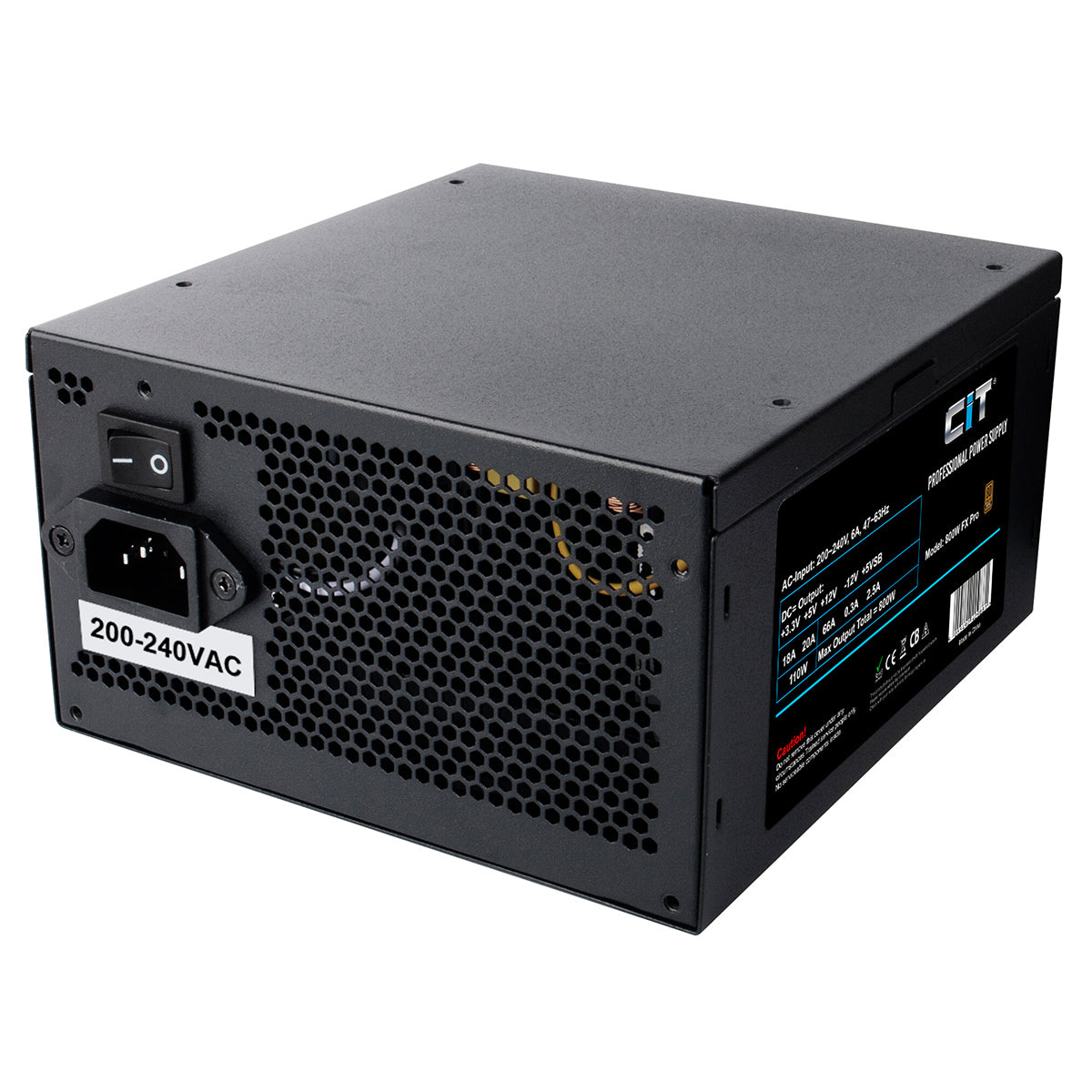 CiT 800W FX Pro 14cm Fan APFC 80 Plus
