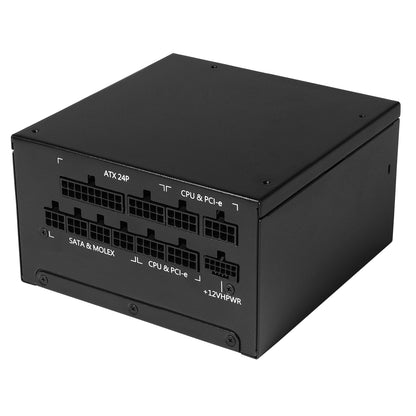 CWT 1200W Modular 80 Plus Gold ATX3.0 PCIe 5.0 Power Supply With 140mm FDB Black Fan - Destello