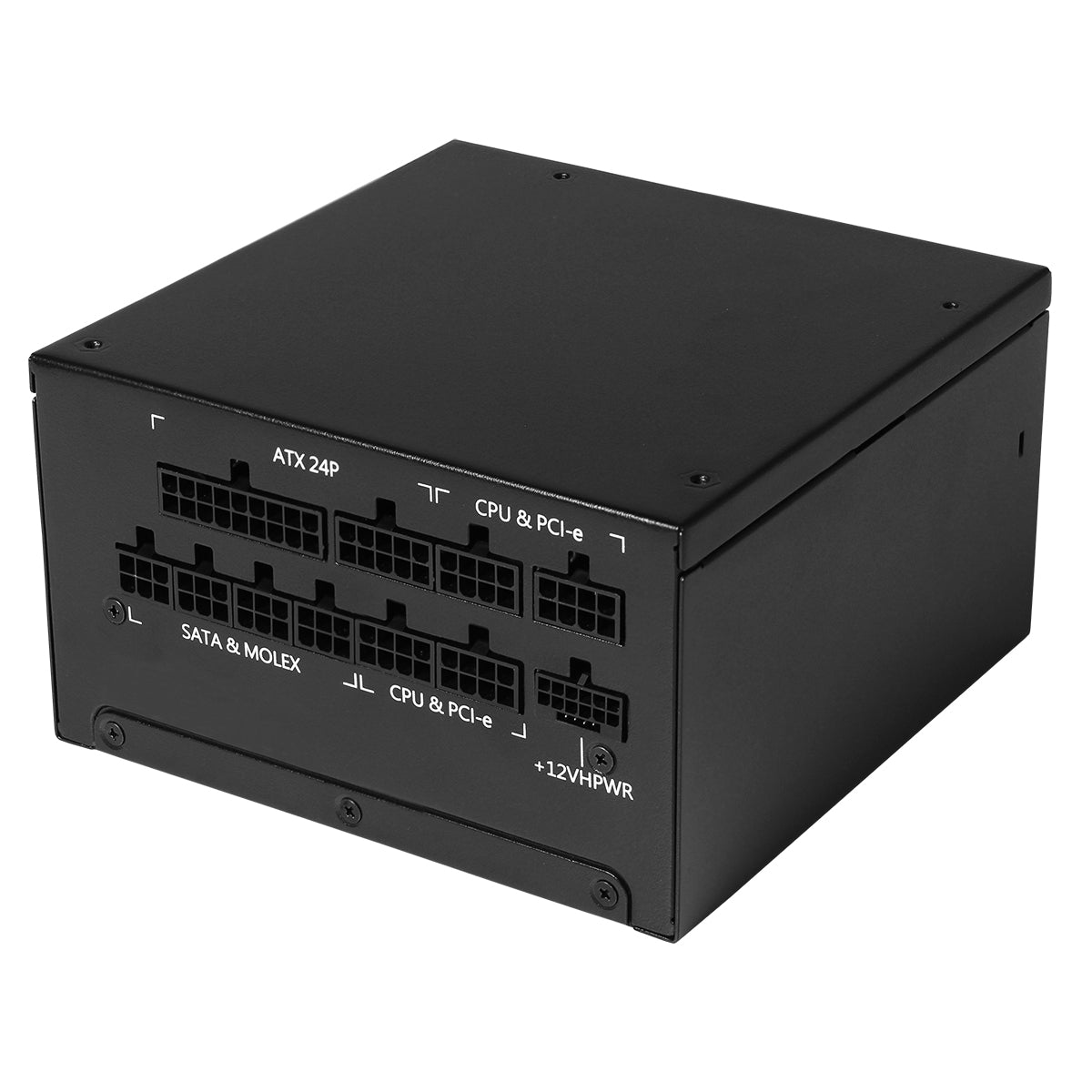 CWT 1200W Modular 80 Plus Gold ATX3.0 PCIe 5.0 Power Supply With 140mm FDB Black Fan